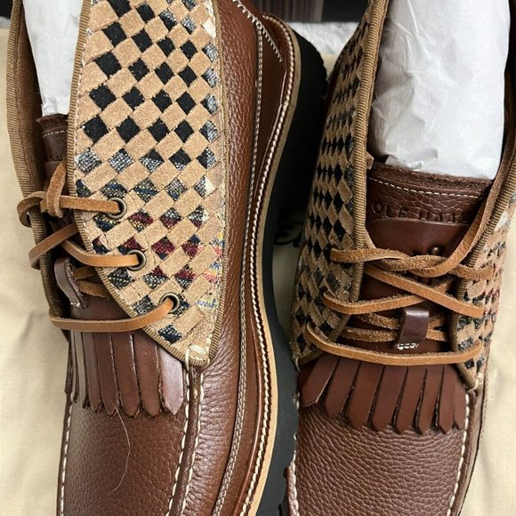 Cole Haan x Pendleton America Classic Leather Woven CHUKKA/ Moccasin MSRP$328